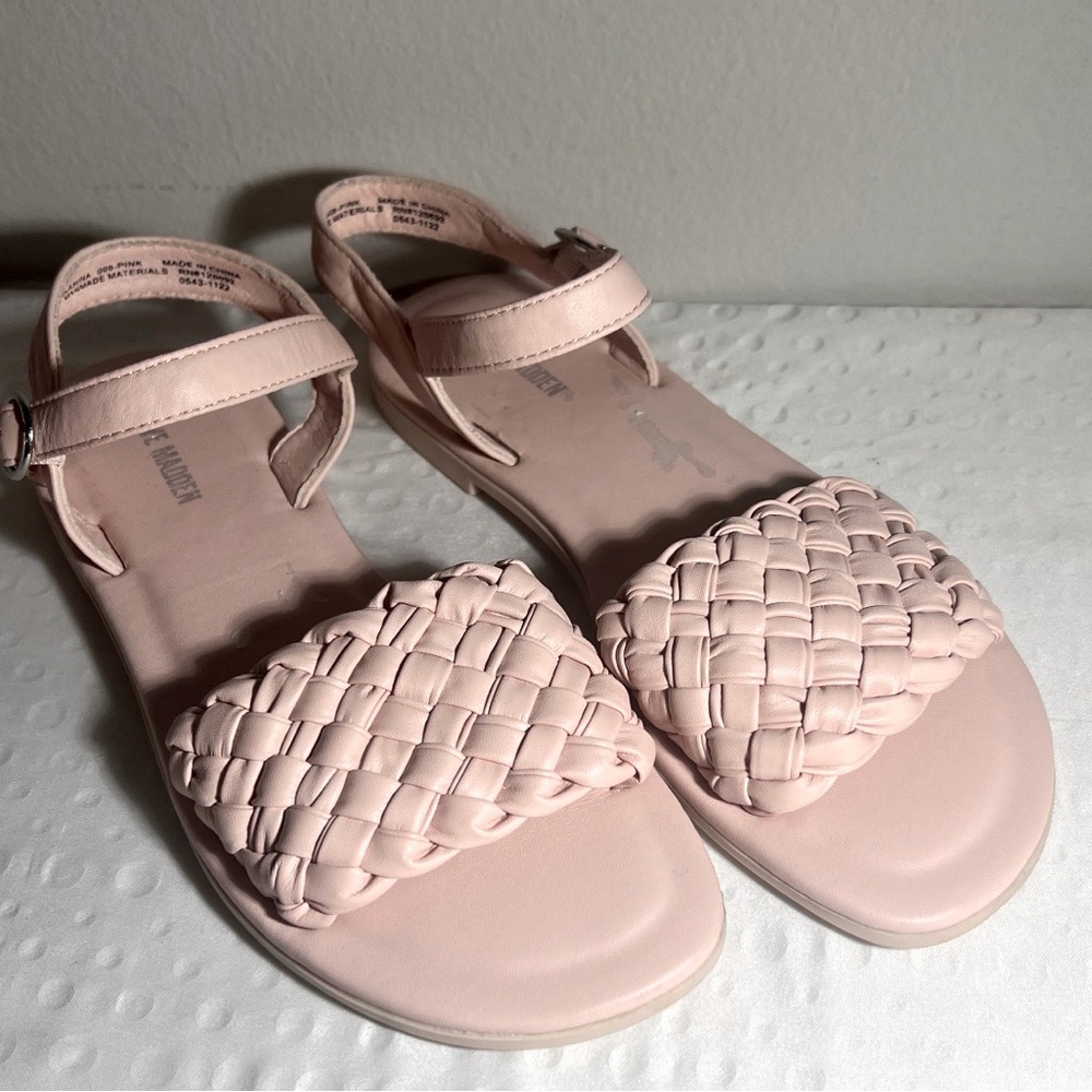 Steve Madden Pink Woven Sandals